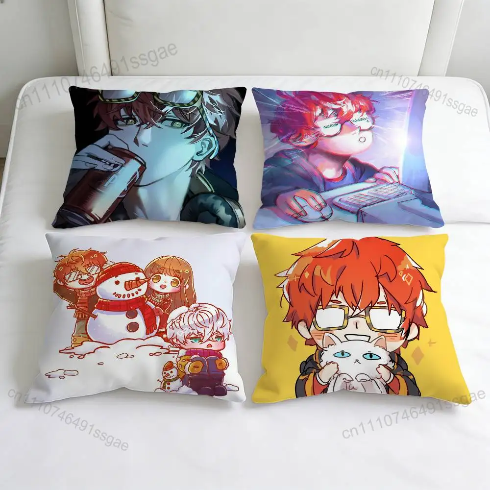 

Cute Mystic Messenger Game 707 Decorative Square Pillow Cover Soft & Comfortable Pillow Case Sofa Bed Home Decoration