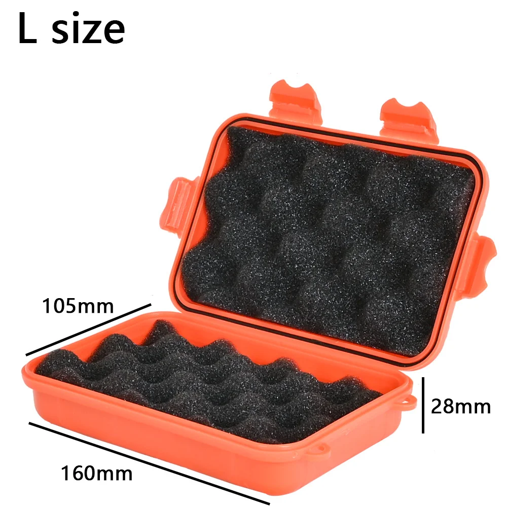 Small Suitcase Waterproof Case Storage Tool Box Hard Case Outdoor Camp Fish Container Mini Plastic Briefcase EDC SOS With Foam