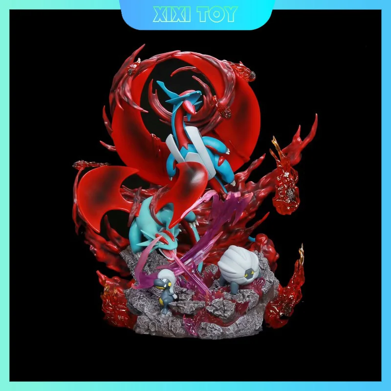 36cm Exquisite Salamence Action Figure Pvc Toy Ornament Model Desktop Decorations Statue Collection Model Toy Doll Birthday Gift