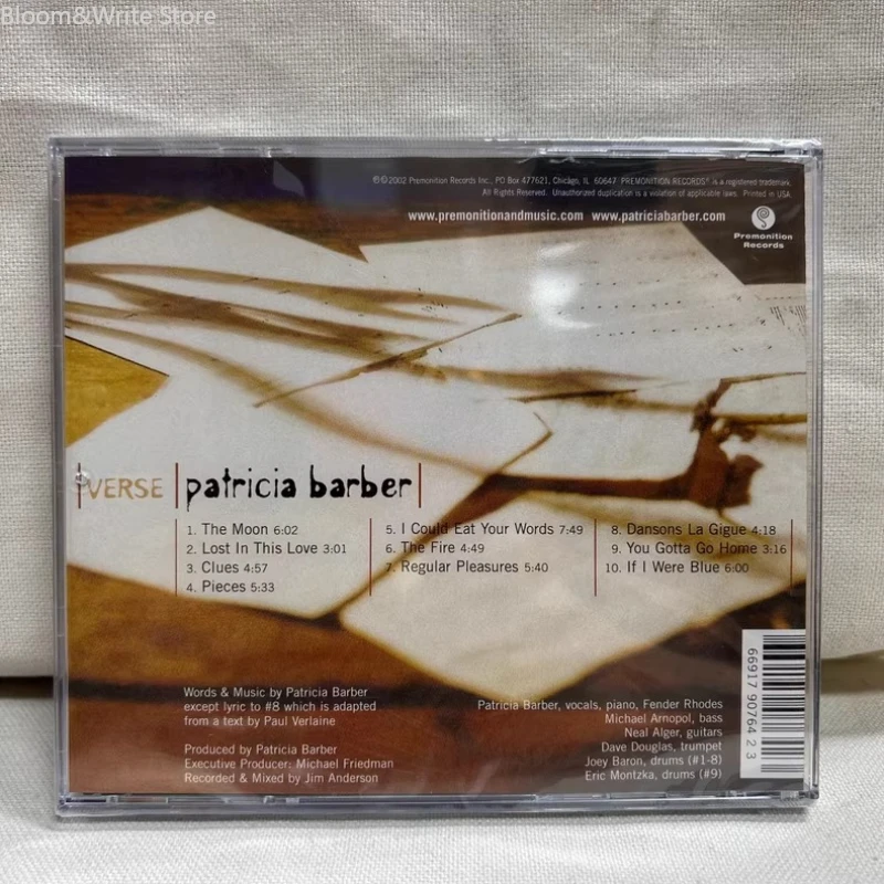 Magnetic and Charming Feverish Jazz, P-Patricia Barber Music CD Verse Album Dansons La Gigue Music Record Walkman Music Gifts
