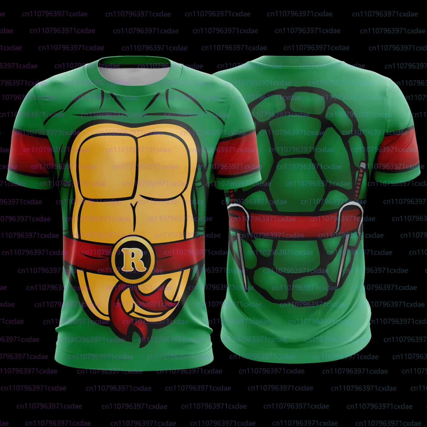 Bandai Ninja Turtles Boys Tees TMNT Classic Anime Cosplay Costume Allover Print Adult Kids T-Shirt Men Summer Funny Graphic Tops view 5