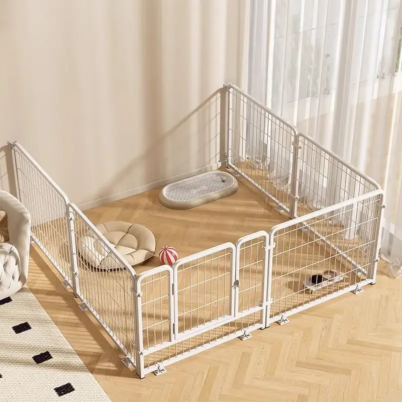 #Accessories Dog Fence Kennel Barrier Playpen Balcony Equipment Dog Fence Folding Retractable Modular Kojec Dla Psa Home Decor