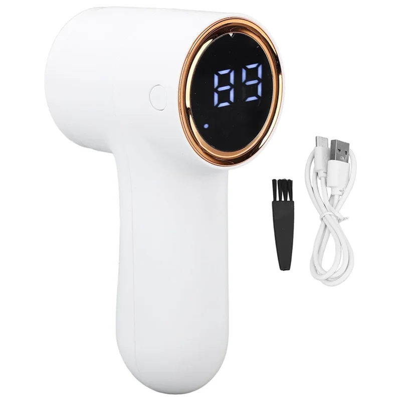 

AB43-USB Портативный тканевый дефаззатор Цифровой бытовой шариковый инструмент с 5-скоростными скоростями для одежды, белья и ковров Белый