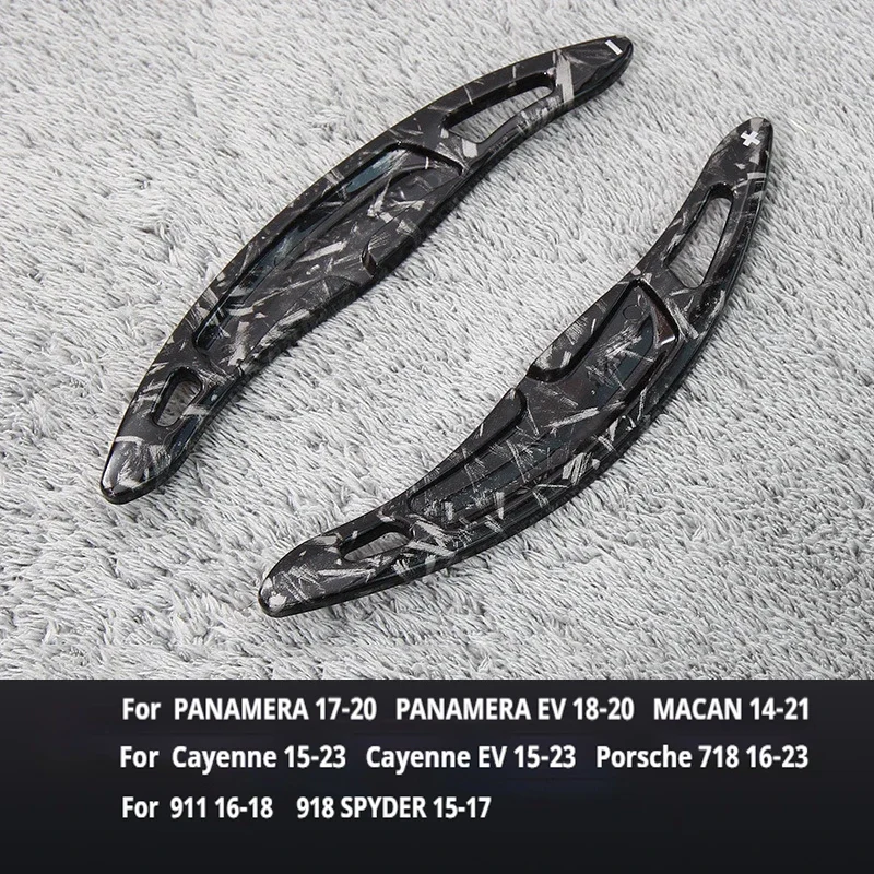 

For Porsche Panamera Macan Cayenne 911 718 Spyder 918 2pcs ABS Car Steering Wheel Shift Paddle Extension Auto Accessories