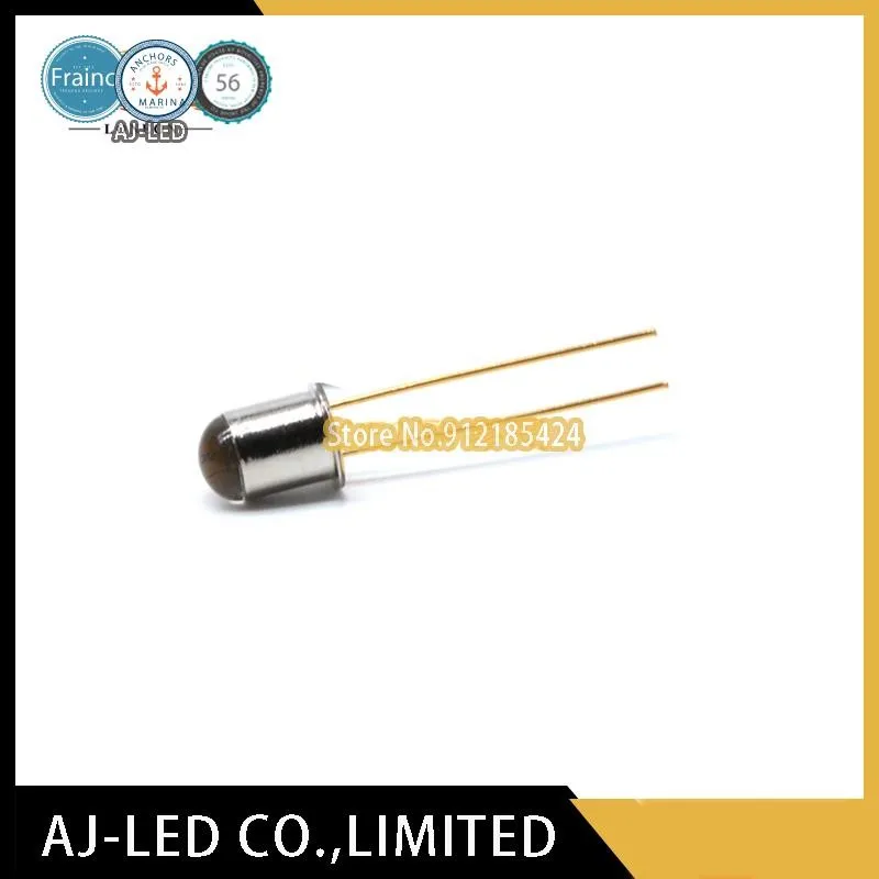 10pcs/lot BT401 infrared emitting tube 5mm wavelength 940nm photoelectric silicon photodiode metal gold seal TO-18