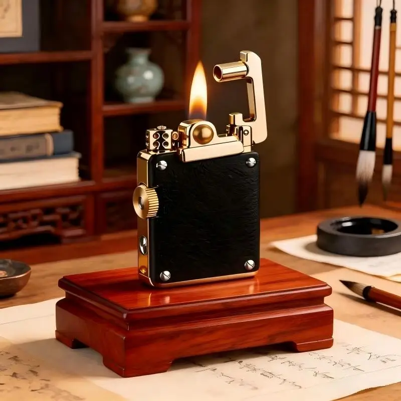 CHIEF Fuel Lighter Light Luxury Rocker Ejection Ignition Mechanical Personalized Men's Business Gift Collection