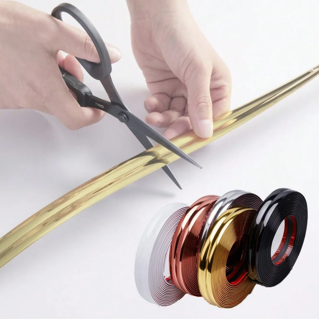 1 unidad de 3m x 2cm, decoración de habitación, tiras de ajuste Interior, pegatinas de pared, tiras decorativas de esquina, decoración del hogar, cáscara de jardín