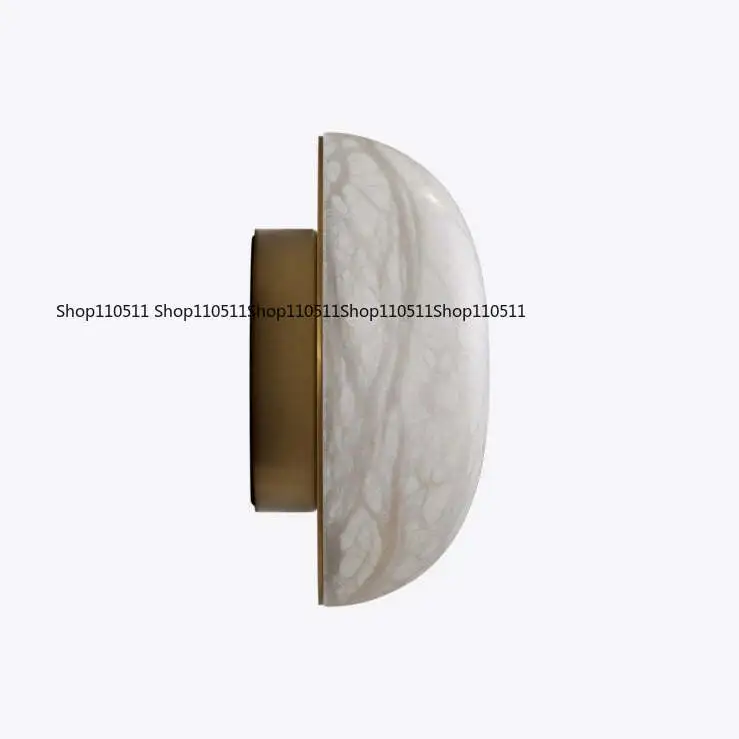 Natural French marble wall lamp Nordic medieval living room background wall decoration bedroom bedside lamp