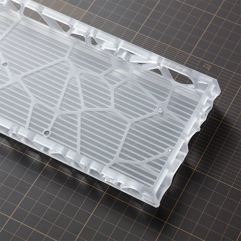 Holy60 transparent matte PC uniform plate CNC machining dust-proof, suitable for customized mechanical keyboard accessories