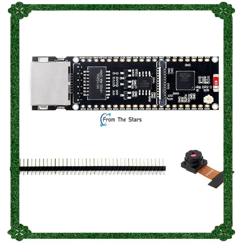 

Плата разработки Ethernet ESP32-S3 с камерой OV2640 поддерживает двухъядерную пластину Bluetooth POE с интерфейсом Type-C