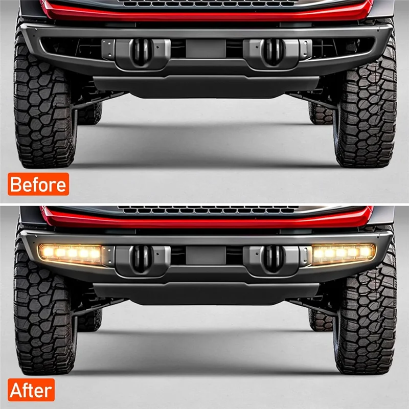 LED Fog Lights Assembly For Ford Bronco 2021-2023 2/4-Door, Bumper Fog Lights Daytime Running Lights Replacement Accessories