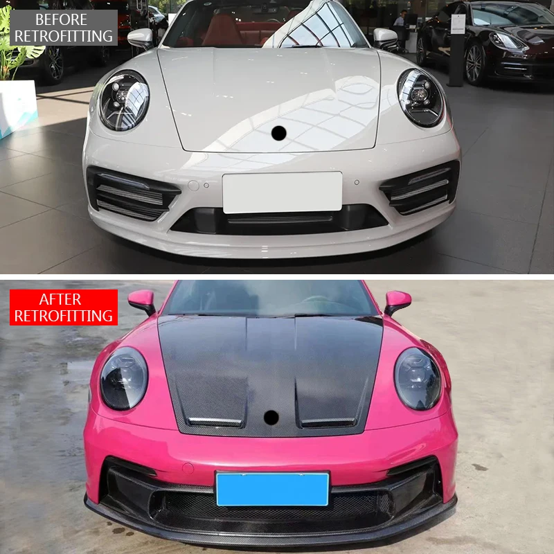 Restomod Body Kits2019-2024 For 911 992 Car Modification Upgrade Body Kit Carbon Fiber Engine Cover Front Bumper Hood