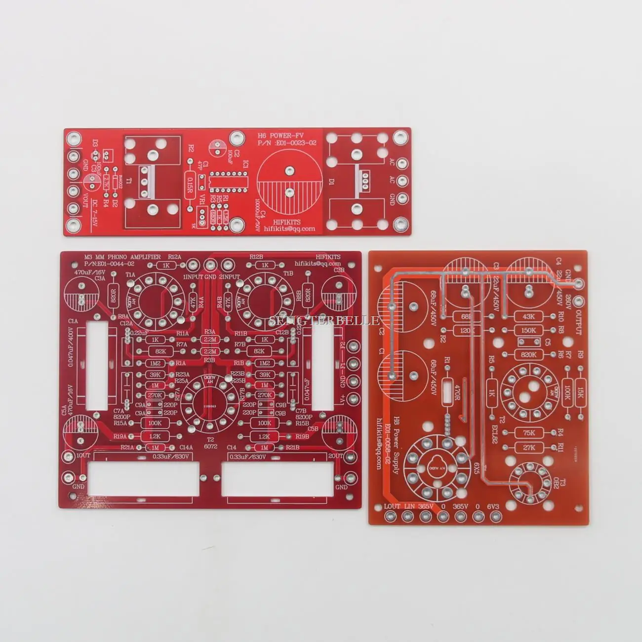 

HiFi L3 12AY7 /6072A Tube Riaa MM Phono Amp Board PCB + Power Supply Board PCB