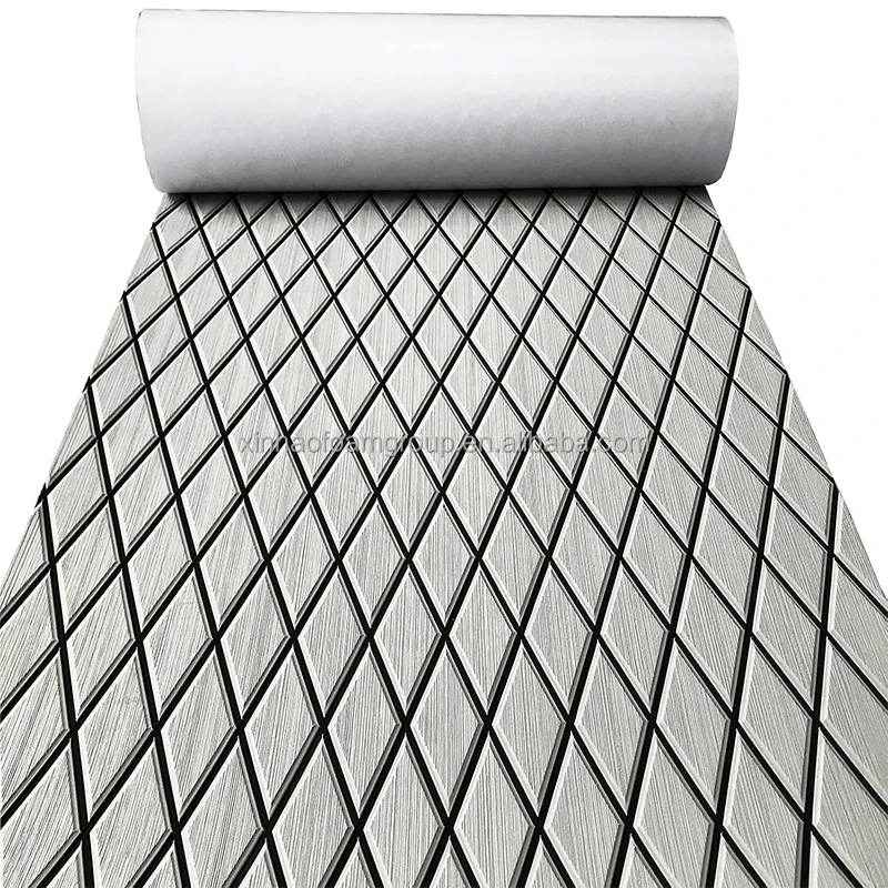 STLL Custom Rhombus Pattern Sea Deck Boat Floor Mats Eva Foam Self-adhesive Anti-Teak  Mats for Yacht RV Cooler  Jet Ski Accesso