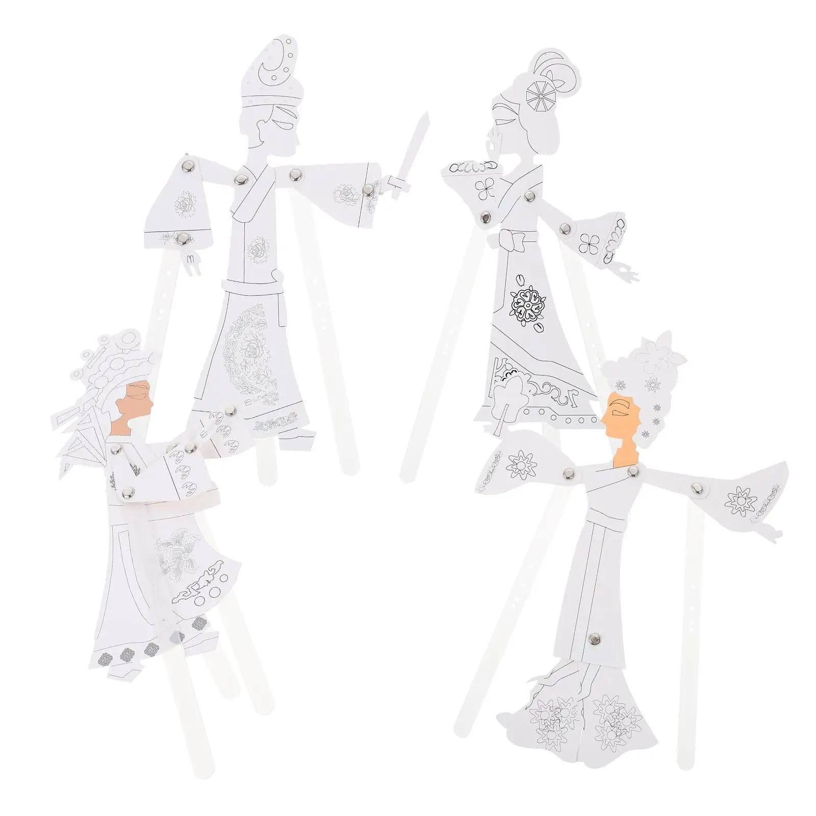 

DIY Shadow Kit Diy Materials Set Chinese Traditional Toy Paper Puppets Handicrafts Gifts Kids Performance Props