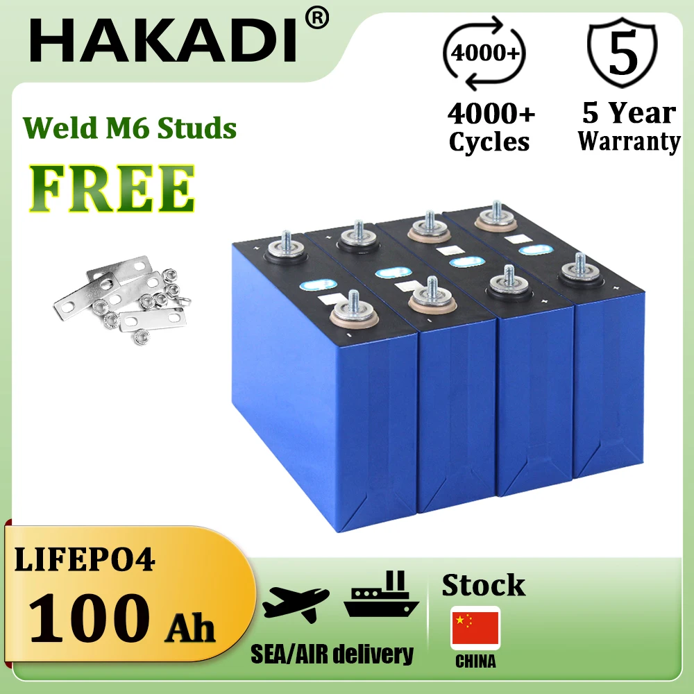 CATL Lifepo4 Prismatic 3.2V 100Ah Rechargeable Batteries 4-16PCS For Home Appliance Solar Energy Storage Boat