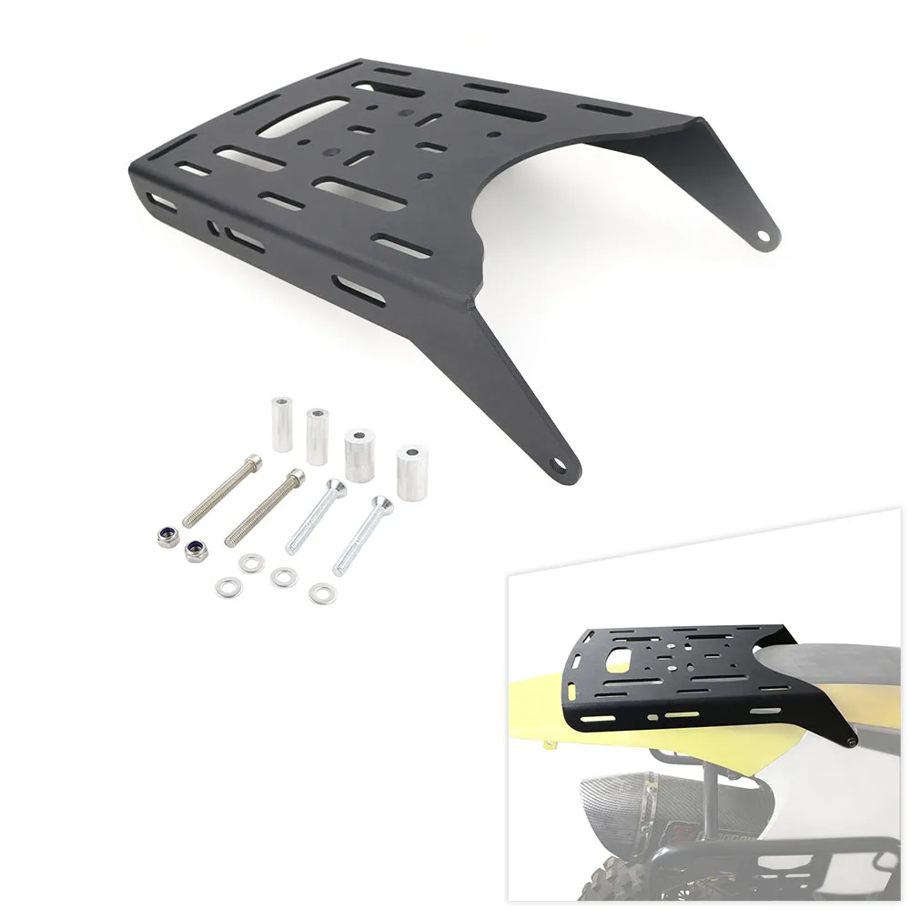 

Fit For Suzuki DRZ400 S/SM DRZ400SM DRZ400E 2000-2024 Rear Luggage Fender Luggage Rack Cargo Saddlebag Holder Shelf Bracket