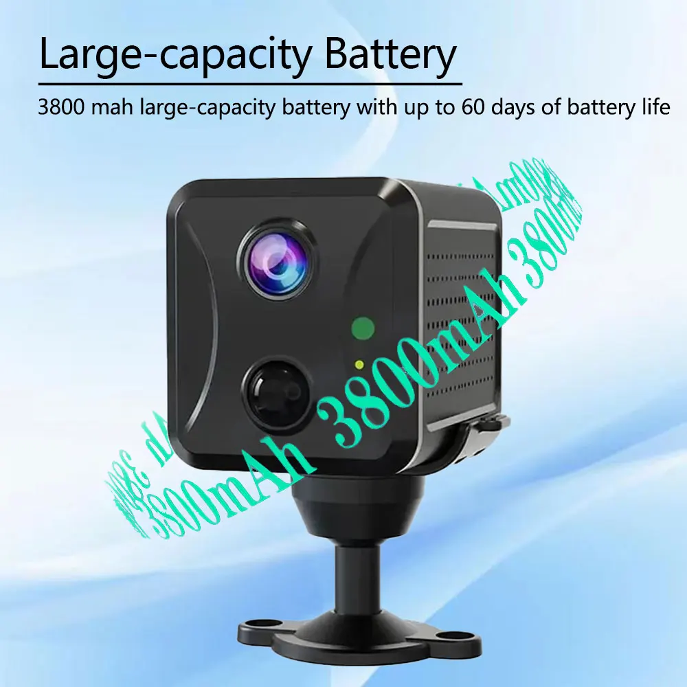 Ubox CCTV Camera 5MP 4G Sim Card or Wifi Home Surveillance Camera Intercom PIR Infrared Detection Mini Baby Security IP Camera