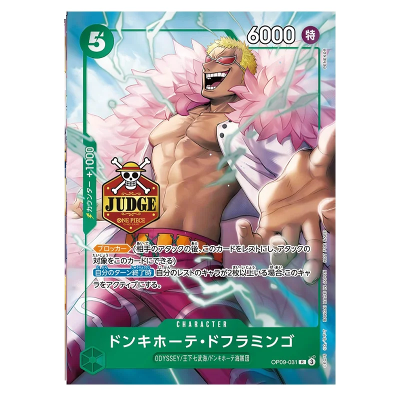 Diy One Piece Card Japanese Judge Promo Tcg Crocodile St17-001 O