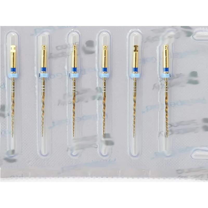 ملف دوار اللبية الذهبي من Dentsply Protaper متوفر بجميع الأحجام والأرقام أداة إندو مادة طب الأسنان