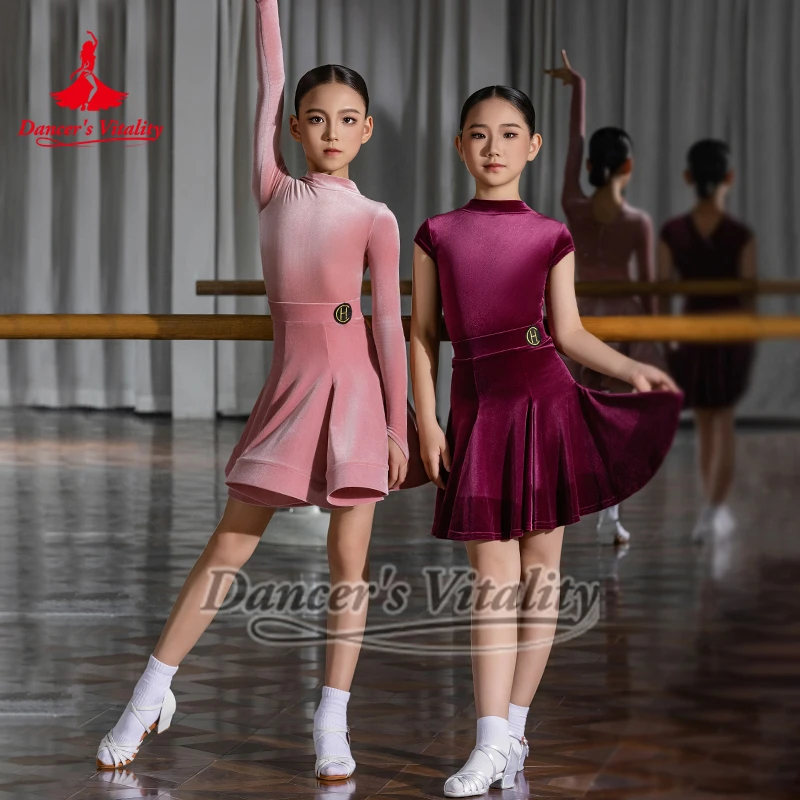 مجموعة متنوعة من الألوان لاختيار المنافسة اللاتينية الملابس الموصفة حيوية الراقصة تشاتشا سامبا بذلة + تنورة مجموعات من قطعتين