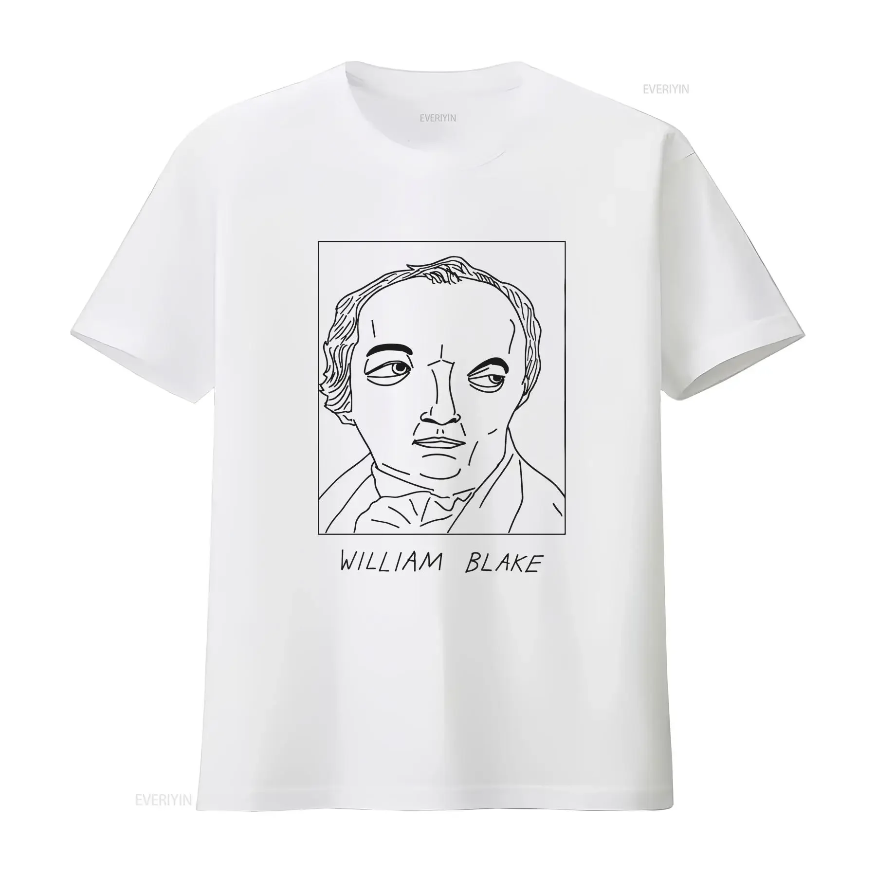 Badly Drawn Authors William Blake T Shirt FREE Worldwide Delivery vintage Washed designer clothes graphic Comfortable