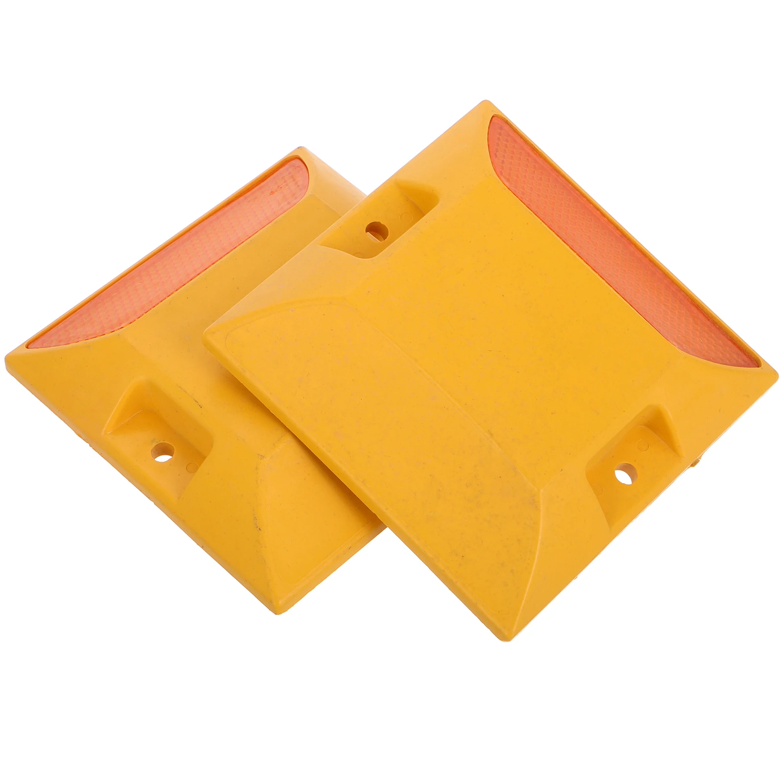 2 قطعة ترصيع الطريق العاكسة البلاستيك أثار علامات الطريق السريع تحسين الطريق معدات السلامة المرورية سرعات كتلة عازلة #2