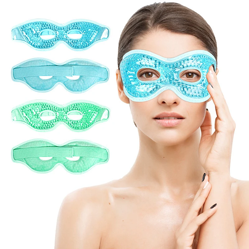 Multifunctional Ice Sleeping Mask Hollow Ice Eye Mask Relief Fatigue Sleeping Eye Mask Lighten Dark Circles Relieve Eye Fatigue