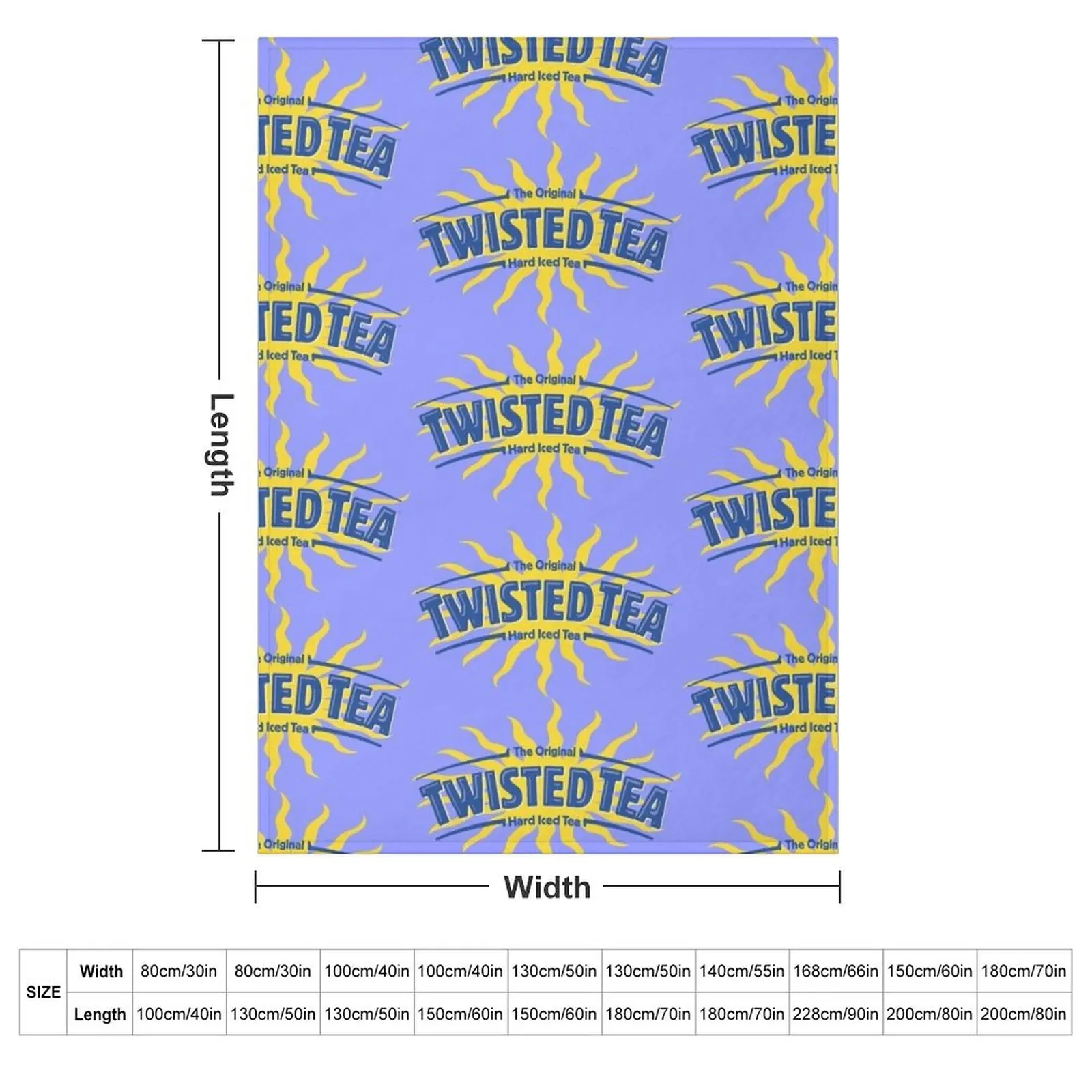 Twisted Tea Logo Throw Blanket Vintage Luxury St Flannel Fabric Bed linens Blankets