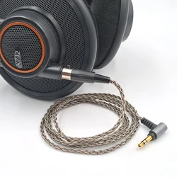 For AKG Q701 K240S Headphone cable K175 K245 K275 XLR mini xlr 3-pin K371 K712 single crystal copper silver plated cable[6Core]