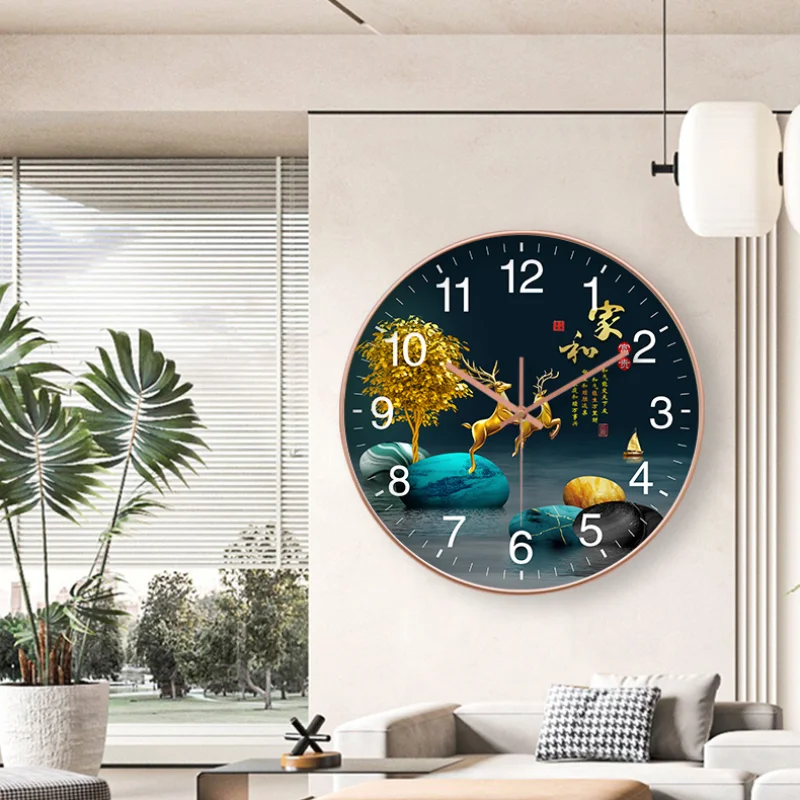 Minimalism Silence Wall Clock Fashion Roundness Home Decor Hanging Decoration Wall Clock Living Room Study Reloj De Pared Sala