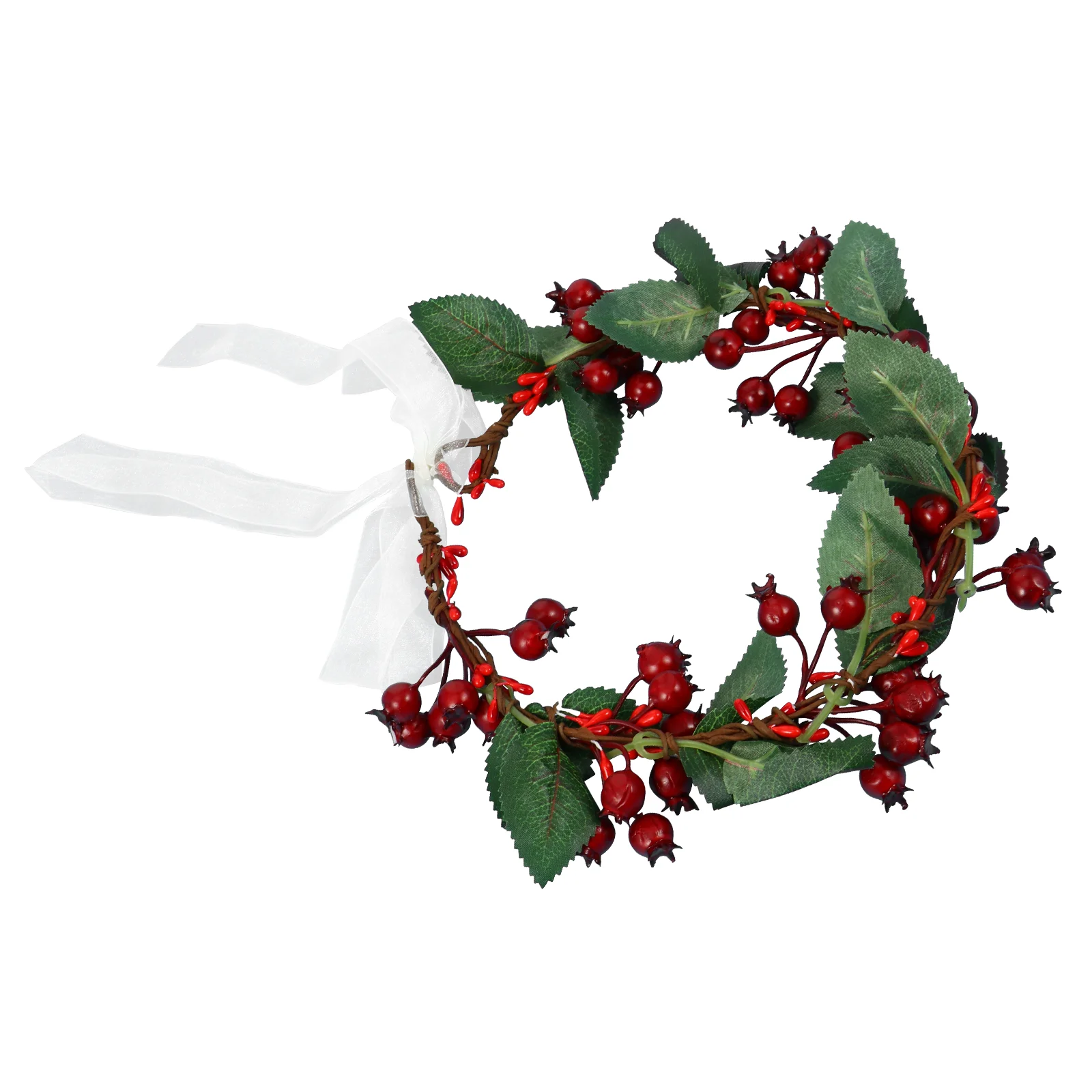 Christmas Berry Wreath Hair Bands Garland Flower Headband Beach Headdress Xmas Headwear Accessories Women's