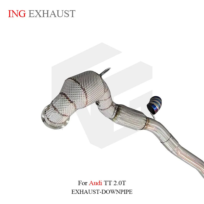 ING Performance exhaust Stainless steel catalytics Downpipe for Audi TT TTS 2.0T MK3 Upgrade tools Auto Part