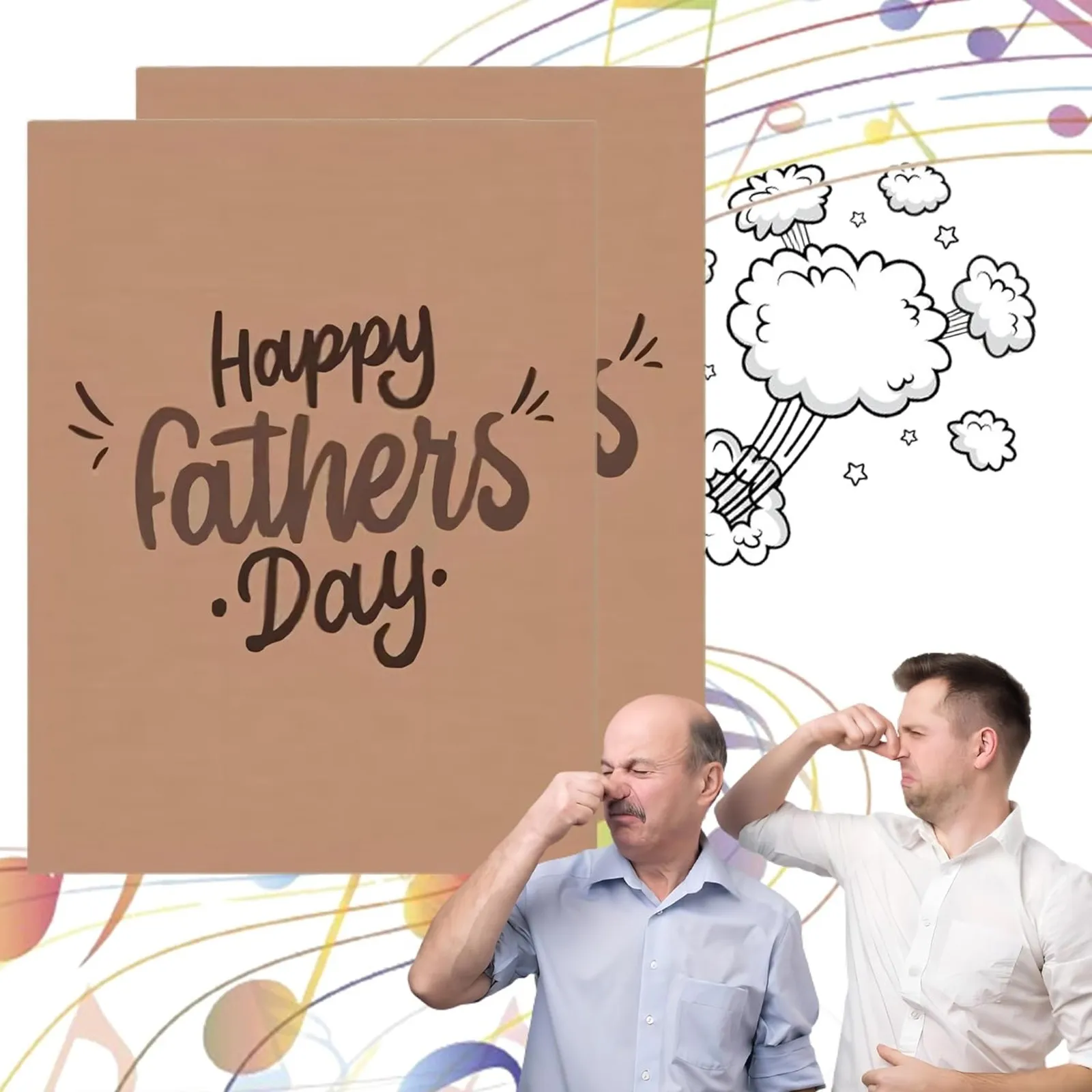 Funny Prank Fathers Day Card Endless-Farting Father'S Day Card For Father'S Day Gifts Funny Endless-Farting Sound Prank Card