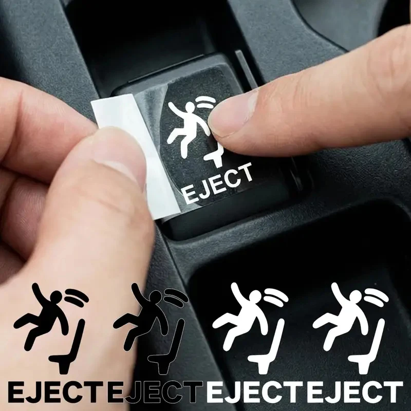 Ejector Button Sticker Funny Pop-Up Eject Button Sticker