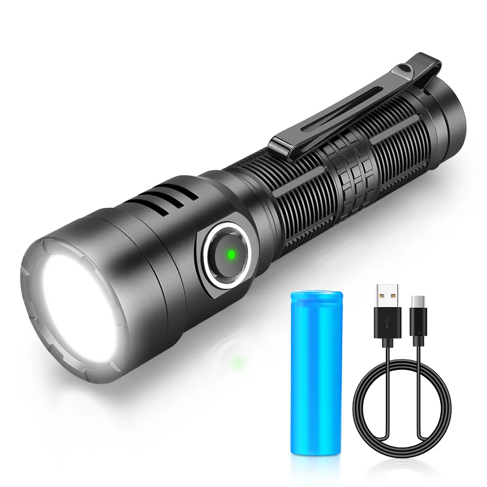 lampe-torche-tactique-led-uniquefire-h9-puissante-super-lumineuse-3000-lm-5-modes-rechargeable-etanche-pour-le-camping-les-patrouilles