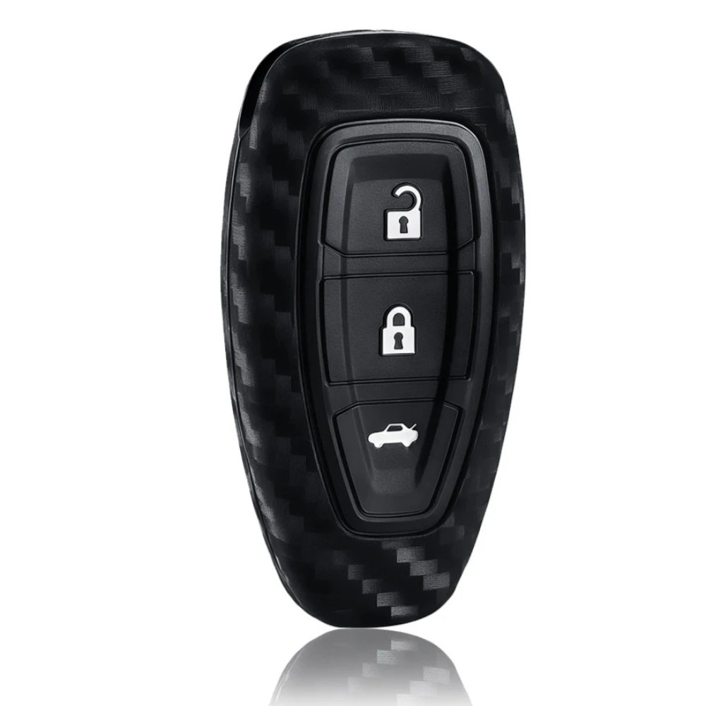 Funda de silicona para llave de coche de 3 botones para Ford c-max Mondeo Kuga Fiesta titanio Ford Focus 3 4 ST MK3 MK4 Fob funda accesorios