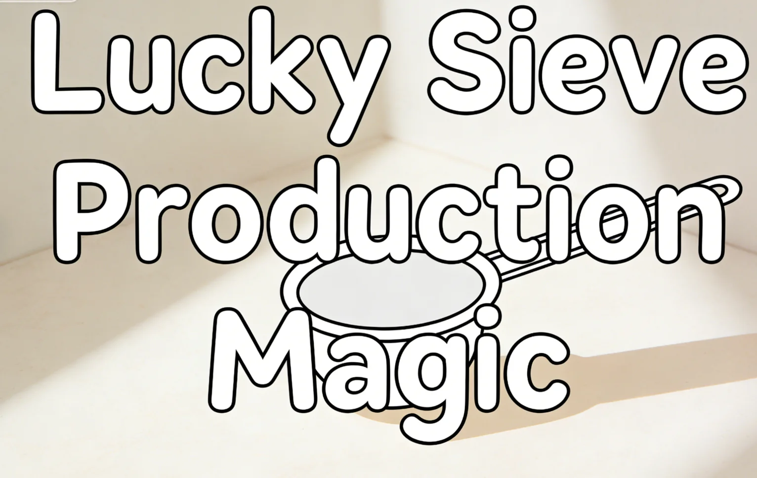 Lucky Sieve Production Magic Trick, Produce Any Small Objects from Empty Tube Appearing Illusion for Stage Gimmick Mentalism