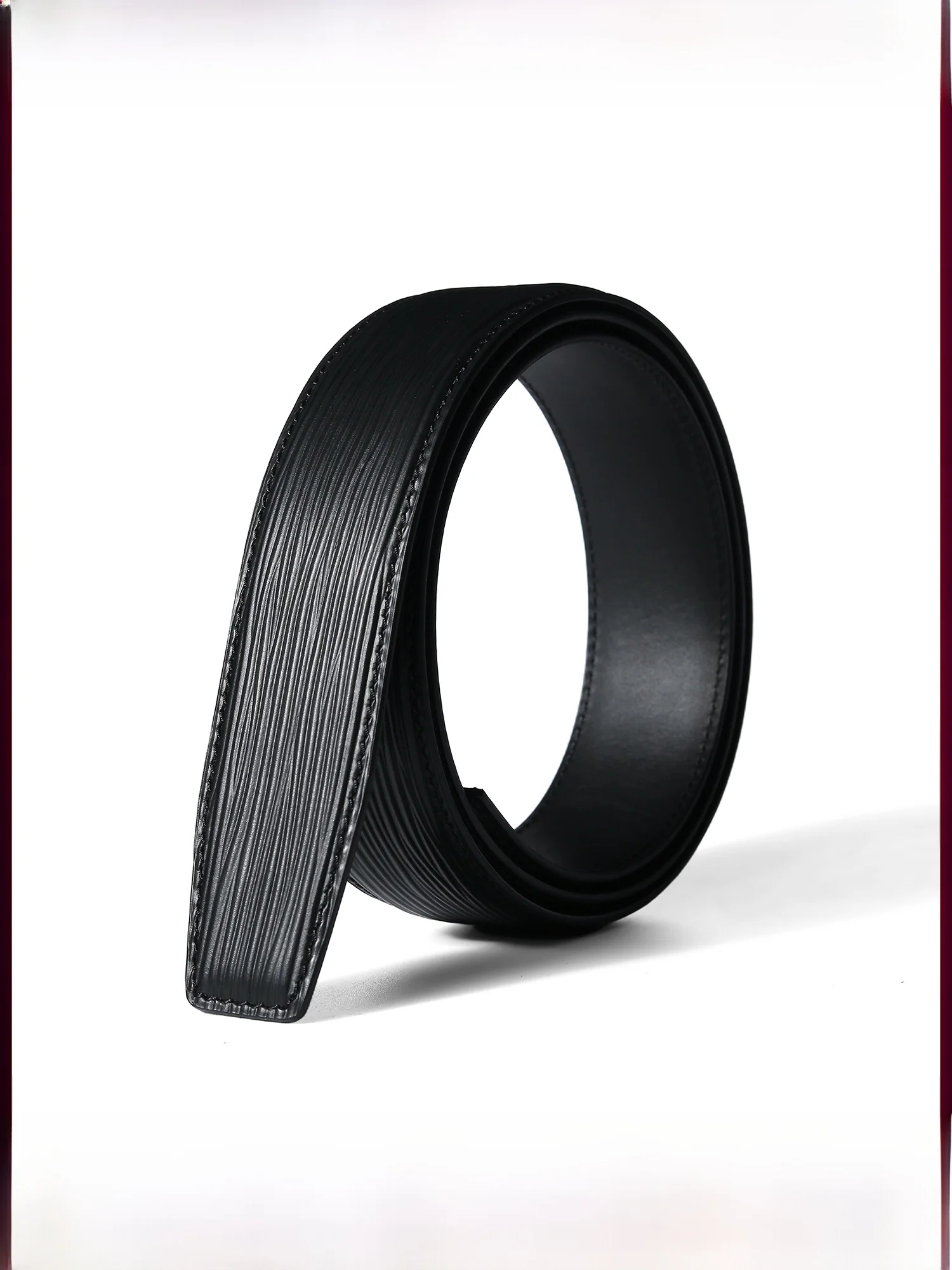 men's-leather-belt-no-head-automatic-buckle-water-wave-pattern-top-layer-cowhide-replacement-belt-without-buckle-waist-strap