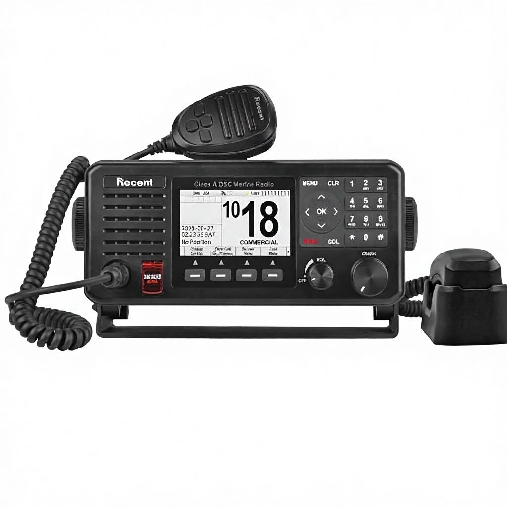 External Device Support RS-808M Marine Radio Printer/Navigator IPX7 Waterproof GNSS DSC 25W Boat Transceiver