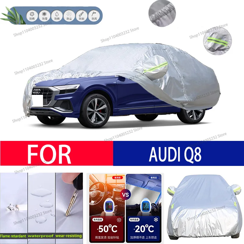 

For Audi Q8 Car clothing sun protection snow prevention antifreeze car protective cover auto cover