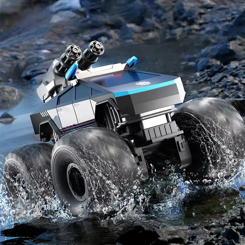 JJRC Amphibious RC Car Waterproof 4x4 Off-Road Vehicle with 360° Rotation Stunt All-Terrain Climber & Remote Control Toy for Kid
