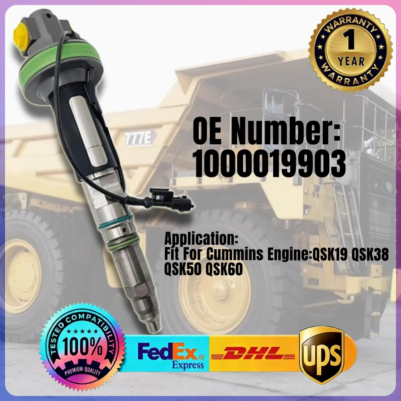 

High Quality Fuel Injector 1000019903 for Cummins QSK19 QSK38 QSK50 QSK60 Engine