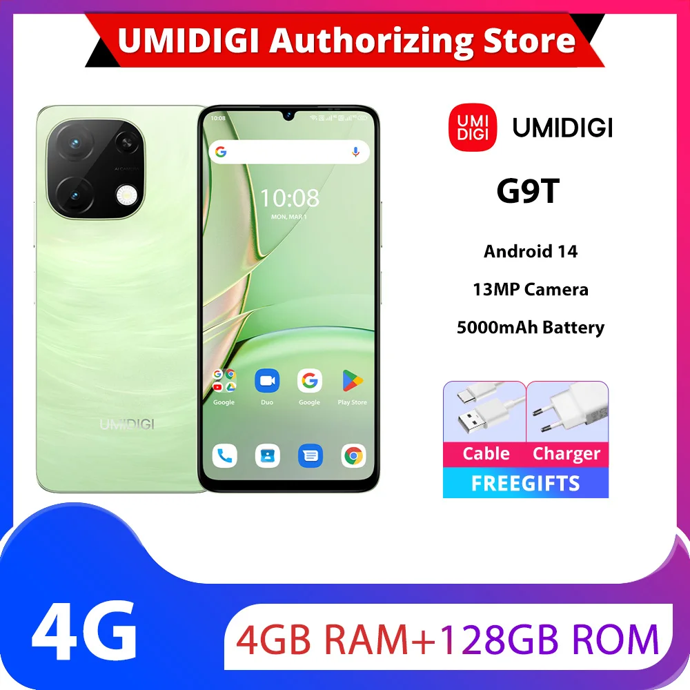 Uacity-IGI G9T Android 14 Octa-Core Camra AI, 5000 