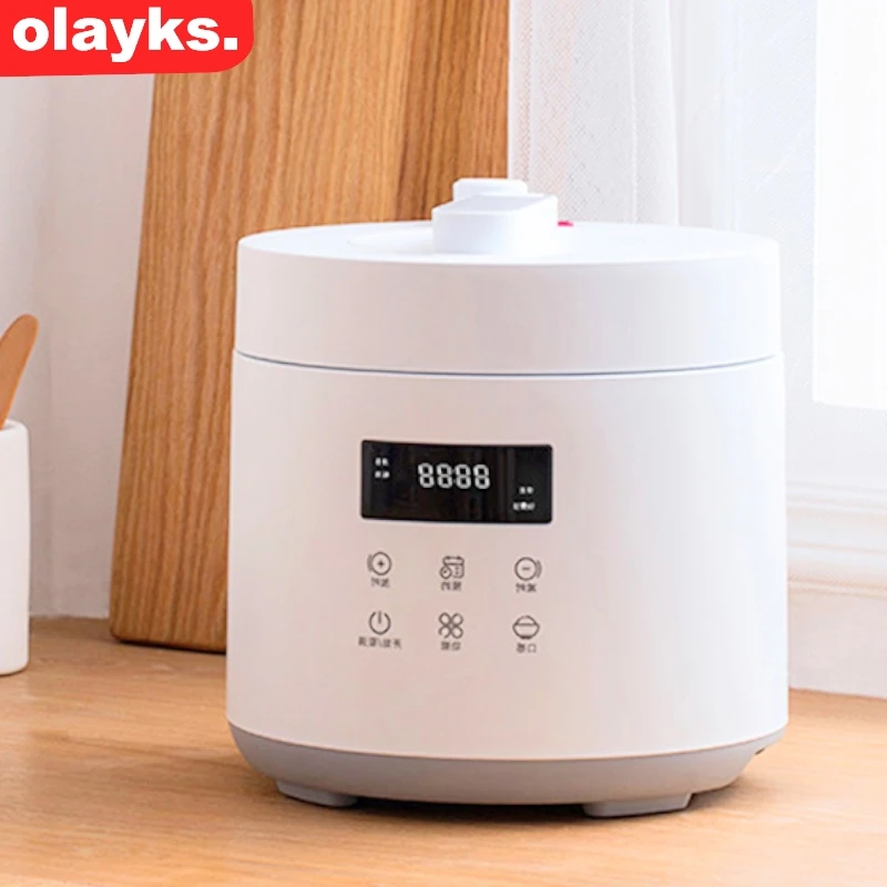 Olayks Electric Pressure Cooker 70KPa Multifunction Soup Meat Beef Porridge Rice Cooker 2.5L For 2-3 People