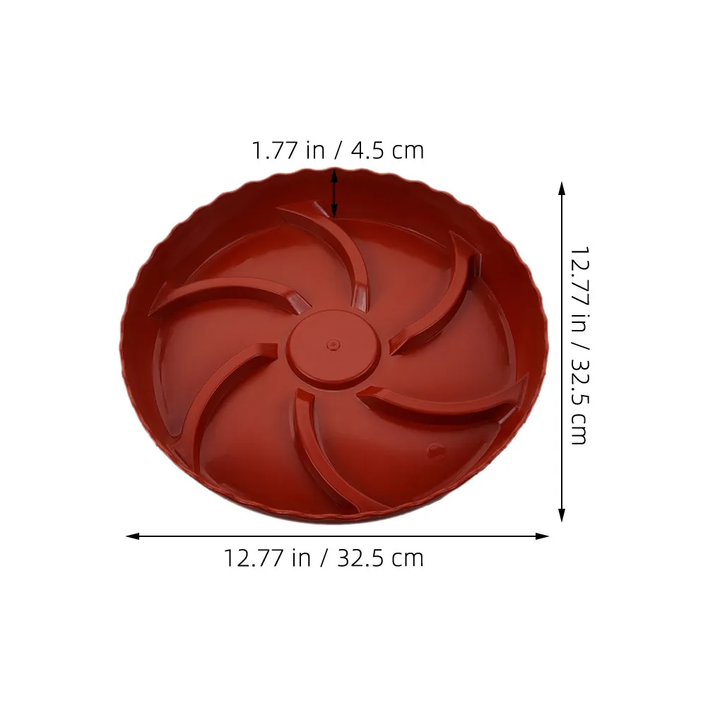 2Pcs Flowerpot Tray Breathable Plastic Plant Saucer Root Rot Prevention Indoor Outdoor Succulent Drip Water Catch Tray Garden