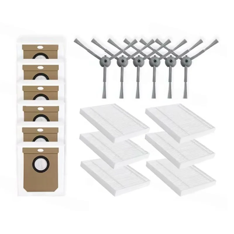 

【SHOP JOURNEY】18 шт. запасных частей для робота-пылесоса Eufy G50 Hybrid/L60 Hybrid/L60 Hybrid SES: боковая щетка, фильтр, мешок для сбора пыли