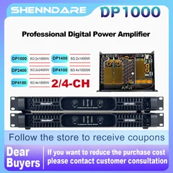 SHENNDERA DP1000 Professional 1000W Digital Power Amplifier 2Channel Stage Audio Speaker Amplifier For Home Karaoke Subwoofer DJ