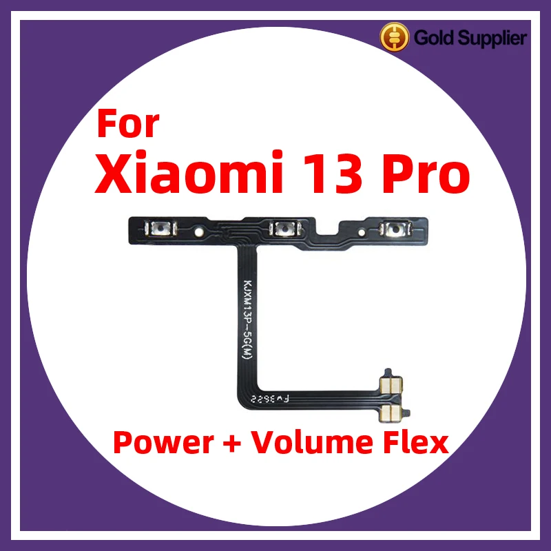 

For Xiaomi 13 Pro Power ON OFF Volume Camera Key Button Switch Flex Cable Replacement