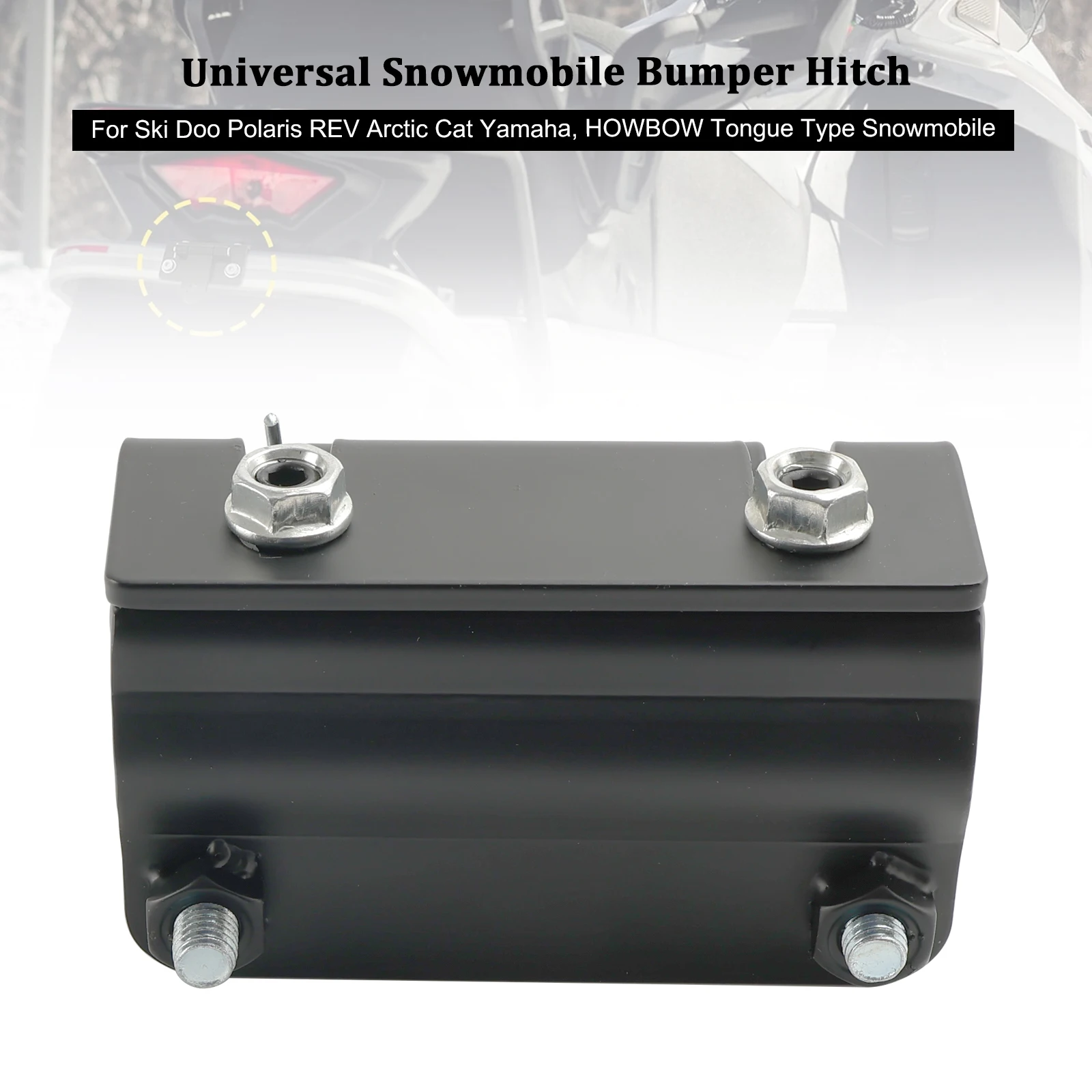 Topteng Universal Snowmobile Bumper Hitch For Polaris Ski Doo REV Arctic Cat Yamaha Motorcycle Accessories